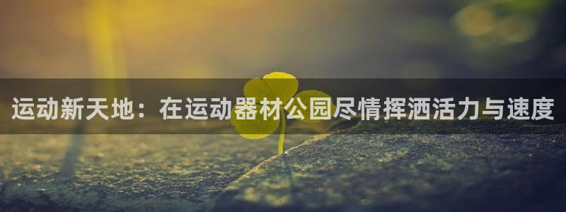 意昂5(KGAME)官网：运动新天地：在运动器材公园