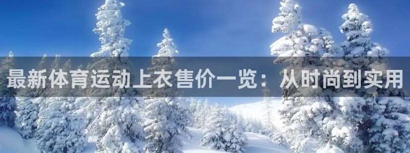 三亿体育网：最新体育运动上衣售价一览：从时尚到实用
